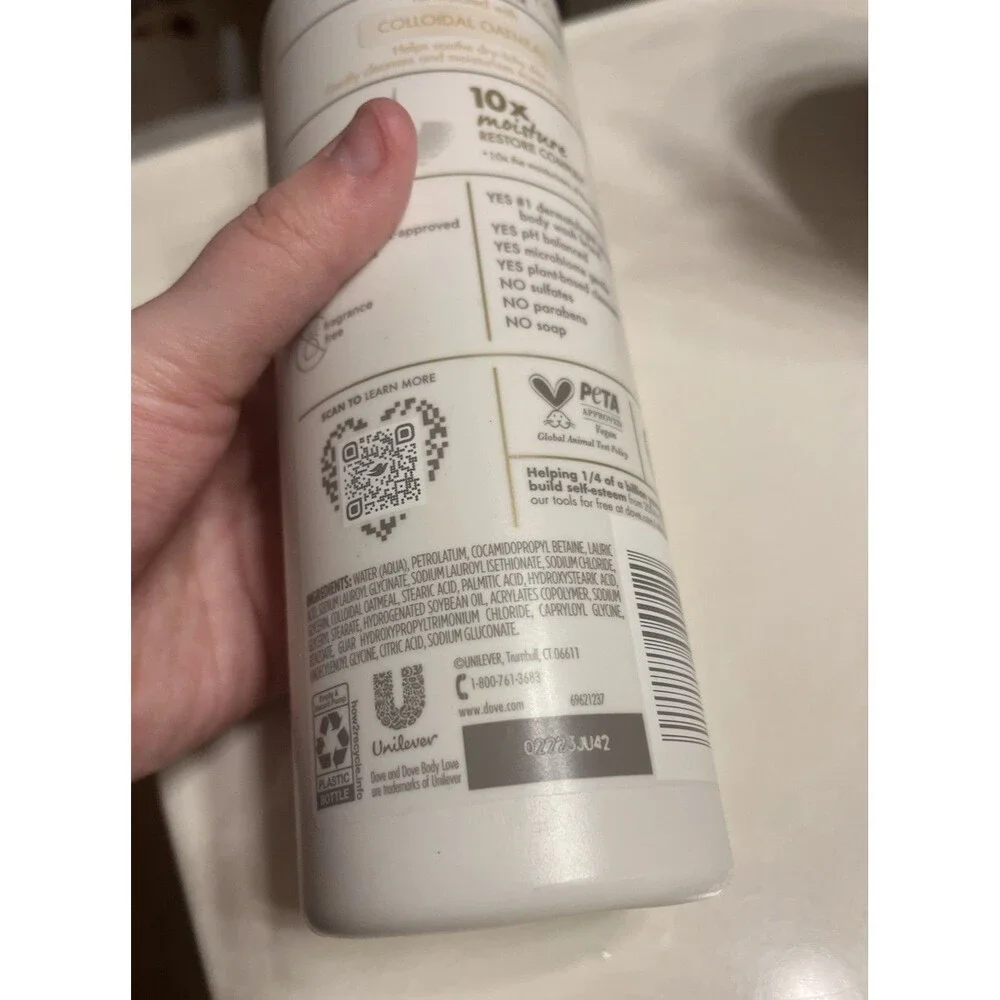 1x Dove Eczema-Prone Skin Care Body Cleanser 17.5 fl oz New